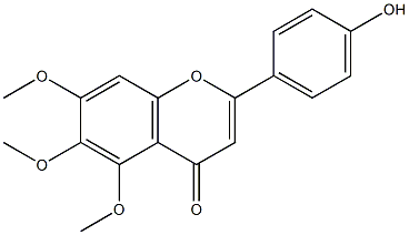 4'-Hydroxy-5,6,7-trimethoxyflavone Structure