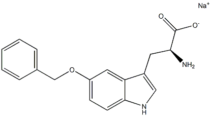 5-Benzyloxytryptophan sodium salt 구조식 이미지