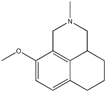 9-Methoxy-2-methyl-2,3,3a,4,5,6-hexahydro-1H-benz[de]isoquinoline 구조식 이미지