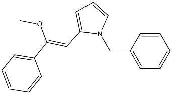 1-Benzyl-2-[(Z)-2-methoxy-2-phenylethenyl]-1H-pyrrole 구조식 이미지
