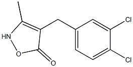 4-(3,4-Dichlorobenzyl)-3-methylisoxazol-5(2H)-one 구조식 이미지
