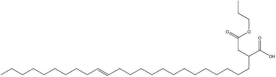 2-(14-Tetracosenyl)succinic acid 1-hydrogen 4-propyl ester 구조식 이미지