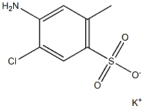 4-Amino-3-chloro-6-methylbenzenesulfonic acid potassium salt Structure