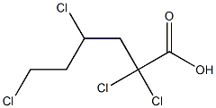 2,2,4,6-Tetrachlorohexanoic acid Structure