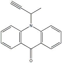 10-(1-Methyl-2-propynyl)-9(10H)-acridinone 구조식 이미지