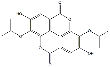 2,7-Dihydroxy-3,8-diisopropoxy[1]benzopyrano[5,4,3-cde][1]benzopyran-5,10-dione Structure