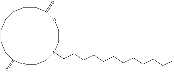 5-Dodecyl-5-aza-2,8-dioxacyclohexadecane-1,9-dione 구조식 이미지
