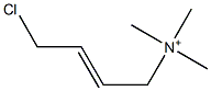 4-Chloro-N,N,N-trimethyl-2-buten-1-aminium 구조식 이미지