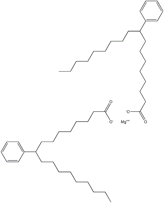 Bis(9-phenylstearic acid)magnesium salt Structure