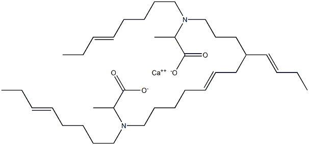Bis[2-[di(5-octenyl)amino]propanoic acid]calcium salt 구조식 이미지