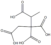 Butane-1,2,2,3-tetracarboxylic acid 구조식 이미지
