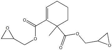 1-Methyl-2-cyclohexene-1,2-dicarboxylic acid diglycidyl ester 구조식 이미지
