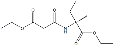 (-)-N-[(Ethoxycarbonyl)acetyl]-D-isovaline ethyl ester Structure