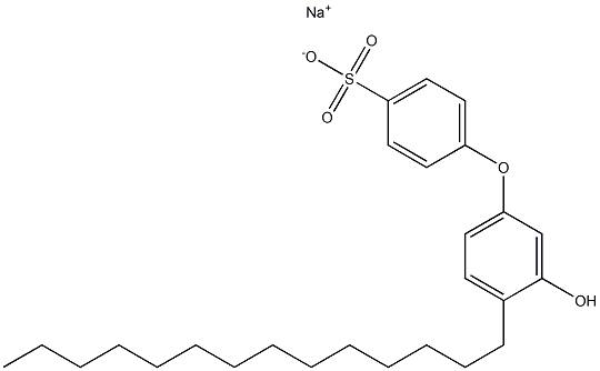 3'-Hydroxy-4'-tetradecyl[oxybisbenzene]-4-sulfonic acid sodium salt Structure