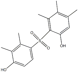 2,4'-Dihydroxy-2',3',4,5,6-pentamethyl[sulfonylbisbenzene] Structure