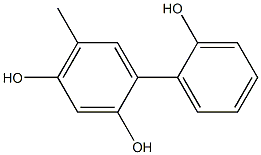 5-Methyl-1,1'-biphenyl-2,2',4-triol 구조식 이미지