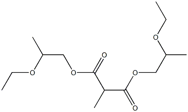 Ethane-1,1-dicarboxylic acid bis(2-ethoxypropyl) ester 구조식 이미지