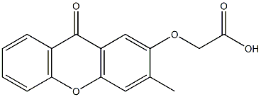 (9-Oxo-3-methyl-9H-xanthen-2-yloxy)acetic acid 구조식 이미지