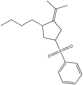 1-(1-Methylethylidene)-2-butyl-4-phenylsulfonylcyclopentane 구조식 이미지