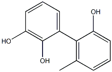 6'-Methyl-1,1'-biphenyl-2,2',3-triol 구조식 이미지