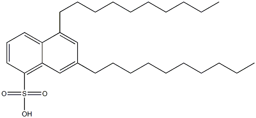 5,7-Didecyl-1-naphthalenesulfonic acid Structure