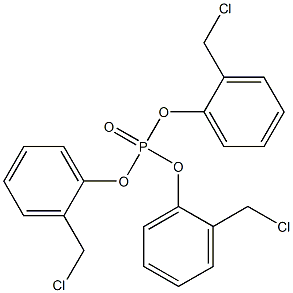 Phosphoric acid tris[o-(chloromethyl)phenyl] ester Structure