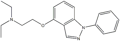 1-Phenyl-4-[2-(diethylamino)ethoxy]-1H-indazole 구조식 이미지