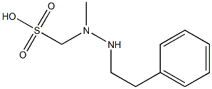 (1-Methyl-2-phenethylhydrazino)methanesulfonic acid 구조식 이미지