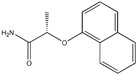 [S,(+)]-2-(1-Naphtyloxy)propionamide Structure