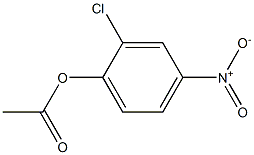 Acetic acid 2-chloro-4-nitrophenyl ester Structure
