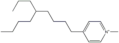 1-Methyl-4-(5-propylnonyl)pyridinium 구조식 이미지