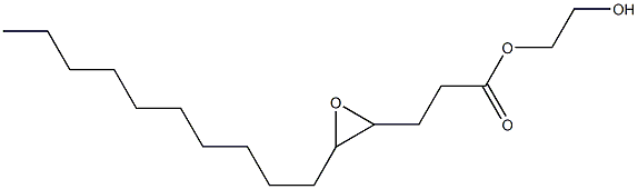 4,5-Epoxypentadecanoic acid 2-hydroxyethyl ester Structure