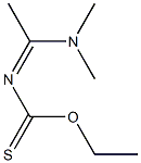 N-(1-Dimethylaminoethylidene)thiocarbamic acid O-ethyl ester 구조식 이미지