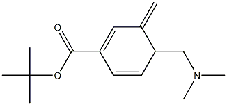 4-Dimethylaminomethyl-3-methylene-1,5-cyclohexadiene-1-carboxylic acid tert-butyl ester Structure