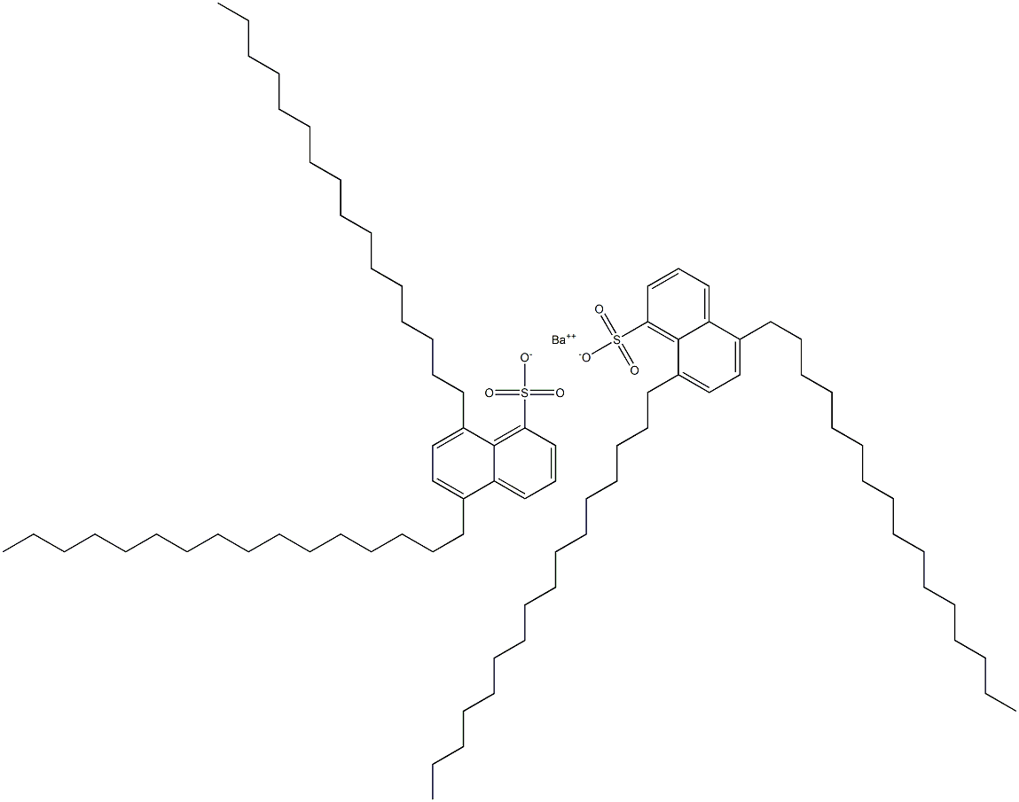 Bis(5,8-dihexadecyl-1-naphthalenesulfonic acid)barium salt 구조식 이미지