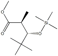 (2S,3S)-2,4,4-Trimethyl-3-trimethylsiloxypentanoic acid methyl ester Structure