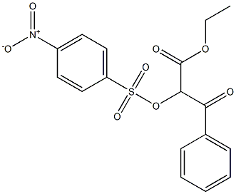 2-[(4-Nitrophenyl)sulfonyloxy]-3-oxo-3-(phenyl)propionic acid ethyl ester Structure