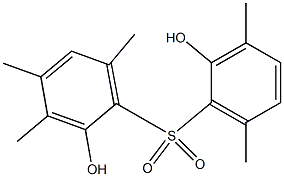 2,2'-Dihydroxy-3,3',4,6,6'-pentamethyl[sulfonylbisbenzene] Structure