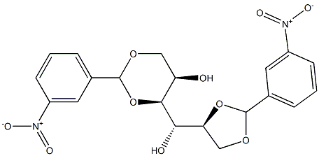 1-O,3-O:5-O,6-O-Bis(3-nitrobenzylidene)-L-glucitol 구조식 이미지