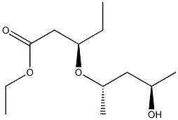 (R)-3-[(1S,3R)-1-Methyl-3-hydroxybutoxy]pentanoic acid ethyl ester 구조식 이미지