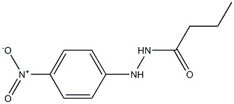 N'-(p-Nitrophenyl)butyric acid hydrazide Structure