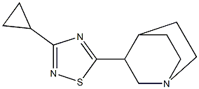 5-(1-Azabicyclo[2.2.2]octan-3-yl)-3-cyclopropyl-1,2,4-thiadiazole 구조식 이미지