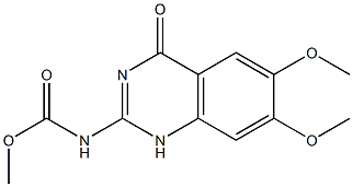 N-[(6,7-Dimethoxy-1,4-dihydro-4-oxoquinazolin)-2-yl]carbamic acid methyl ester 구조식 이미지