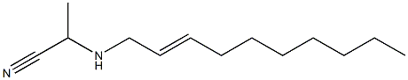 N-(1-Cyanoethyl)-2-decenylamine Structure