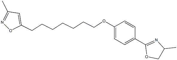 3-Methyl-5-[7-[4-[(4,5-dihydro-4-methyloxazol)-2-yl]phenoxy]heptyl]isoxazole Structure