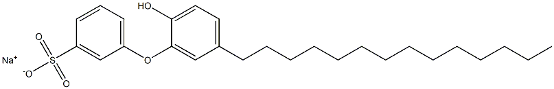 2'-Hydroxy-5'-tetradecyl[oxybisbenzene]-3-sulfonic acid sodium salt Structure