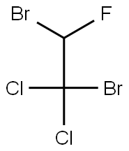 2-Fluoro-1,1-dichloro-1,2-dibromoethane 구조식 이미지