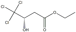 (S)-3-Hydroxy-4,4,4-trichlorobutanoic acid ethyl ester Structure