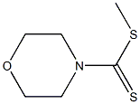 Morpholinodithioformic acid methyl ester 구조식 이미지