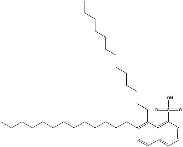 7,8-Ditridecyl-1-naphthalenesulfonic acid 구조식 이미지